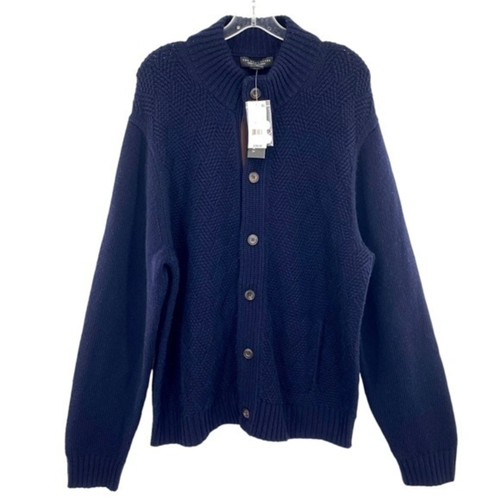 Bloomingdale’s The Mens Store Wool & Cashmere Basketweave Cardigan Sweater